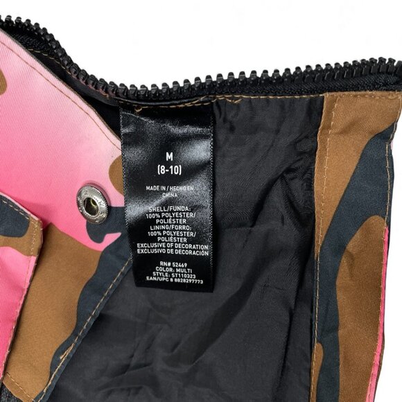 Swiss Tech Waterproof Hooded Camouflage Pink Pullover Jacket Women's Medium 8-10 - Picture 7 of 9